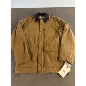 Levi’s Strauss NWT Men's Corduroy Collar Barn Jacket Size Small Brown/Tan New